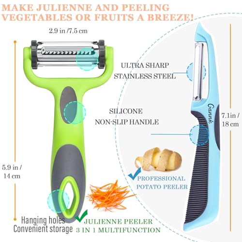 Potato Apple Vegetable Peelers for Kitchen (Colorful)