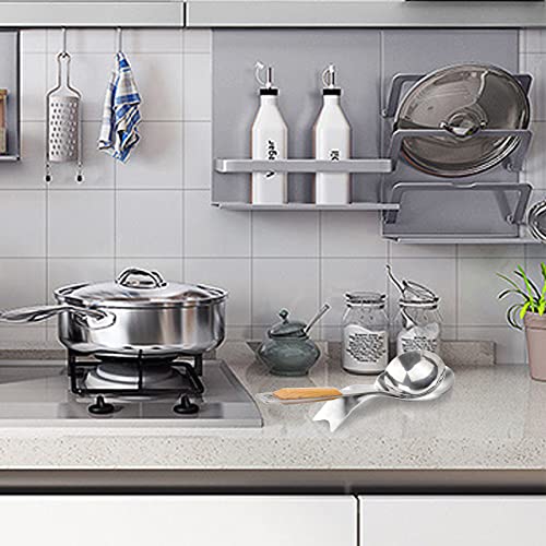 Stainless Steel Spoon Rest (1.Fishtail-Silver)