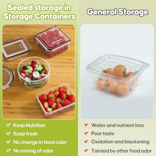 42 PCS Food Storage Containers with Lids Reusable