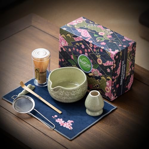 Matcha Whisk Set (Mottled Green)