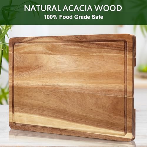 18 x 12 x 1 in Acacia Wood Cutting Board