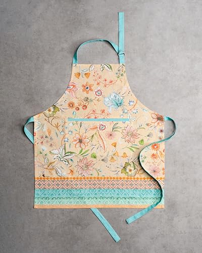Aprons for women with Pocket 100% Cotton Pack of 1 (069 - Luxury Loft - Peach)