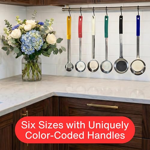 4 oz Solid Stainless Steel Portion Control Ladle Spoodle (4 Ounce Solid)
