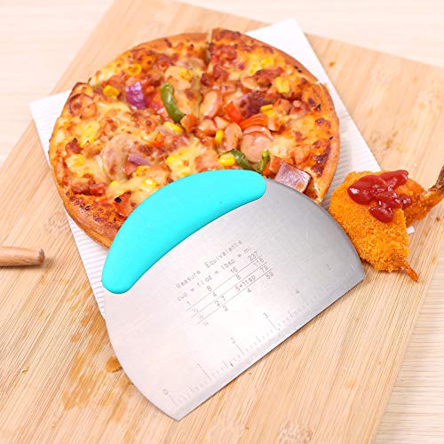 1 pcs Dough Pastry Scraper Chopper (Medium / Blue)