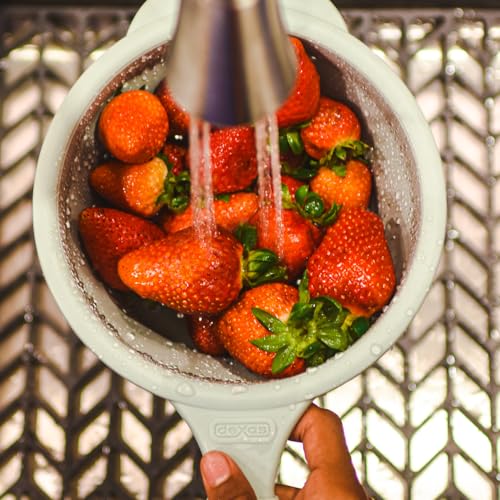 8" Collapsible Silicone Strainer in Sage (Sage / 7.2 Capacity)
