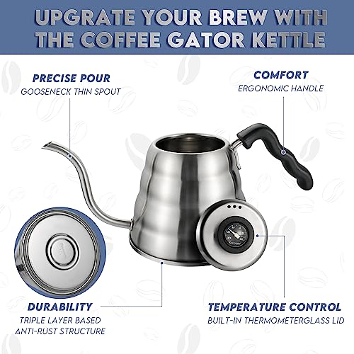 Stainless Steel Gooseneck Kettle (1.3 Quarts)
