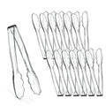 Clear Tongs 7.5'' Inches] Plasticpro 7.5'' Serving Tongs Heavy Duty Reusable Kitchen and BBQ Clear Serving Tong for party's (12 x 7.5'' / Clear)