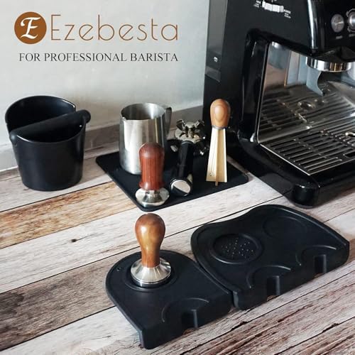 Coffee Tamper Mat for Portafilter (Black)
