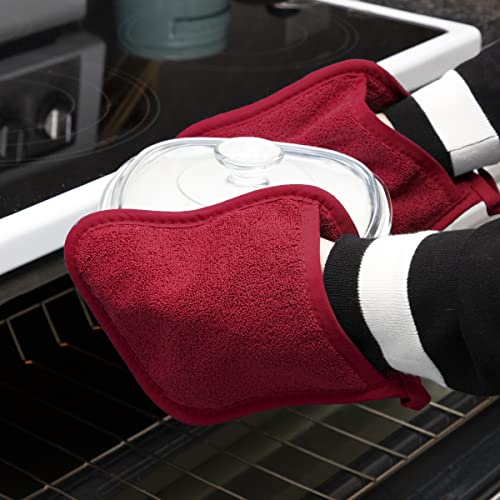 Terry Pocket Mitt & Hot Pad (2-Pack / Paprika Red)
