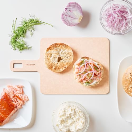 Handy Series Cutting Board with Handle (9"L x 7.4"W)