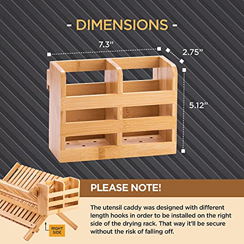 Bamboo Utensil Holder for Dish Rack (Utensils Holder)