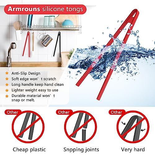 2PCS Silicone Trivet Tongs Anti