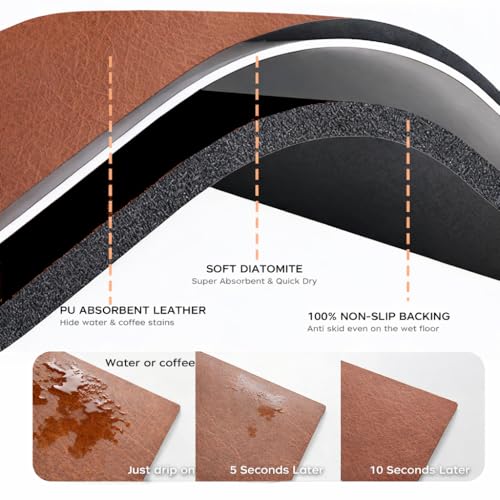 Coffee Mat Dish Drying Mat (24" x 16")