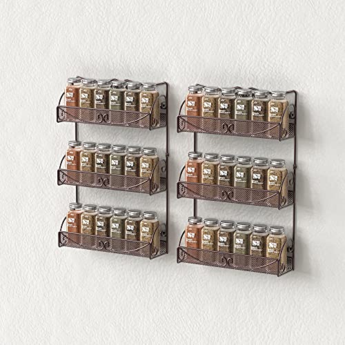 3 Tier Wall Mounted Hanging Spice Rack (3 Tier Pack of 48)