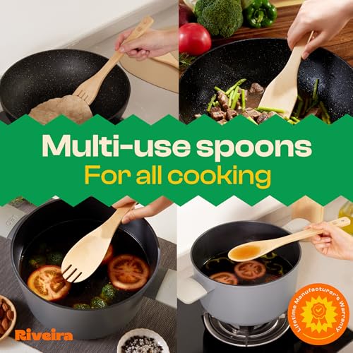 Maple Wooden Spoons for Cooking Set of 6 (Maple / Set of 6)