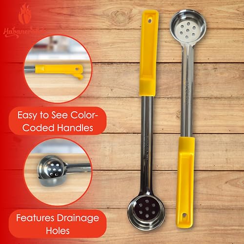 1 oz Slotted Stainless Steel Portion Control Ladle Spoodle (1 Ounce Slotted)