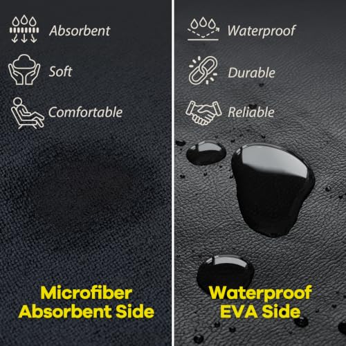 Waterproof EVA and Microfiber Apron for Men (2 Pack / Charcoal Black)