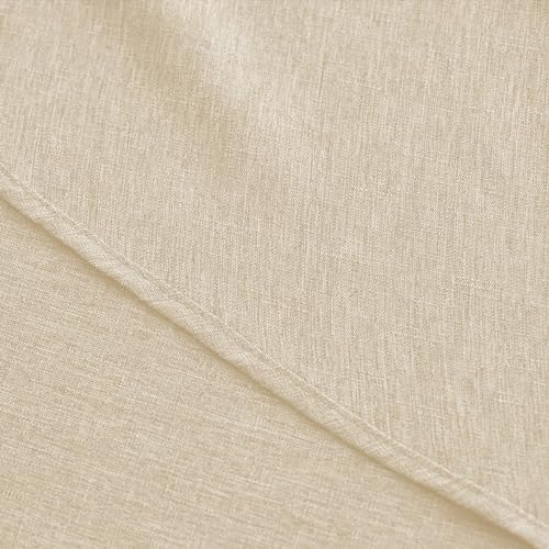 Waterproof Round Tablecloth for Round Dining Table (Beige / 70" (Round))