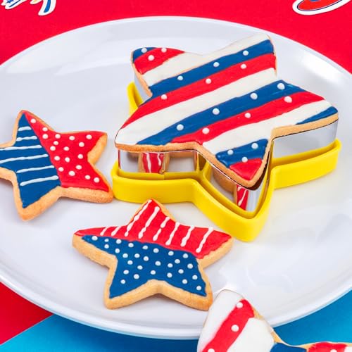 Star Cookie Cutters 5 Pcs (B-Yellow 5pcs)