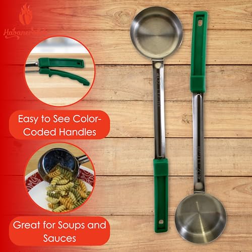 4 oz Solid Stainless Steel Portion Control Ladle Spoodle (4 Ounce Solid)