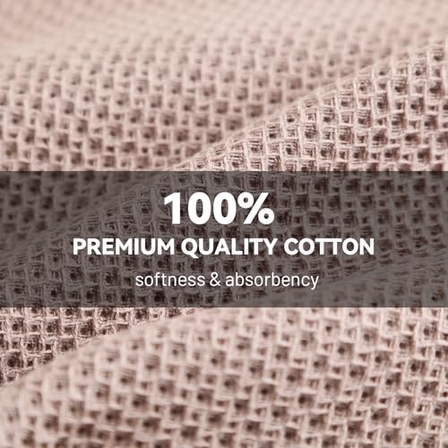 6 Pack Kitchen Dishcloths 100% Cotton (Brown / 12"x12" - 6 pcs)