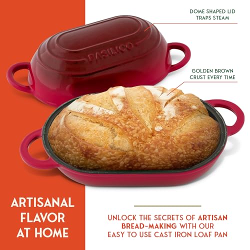 Enameled Cast Iron Bread Oven 2 Qt (Red)