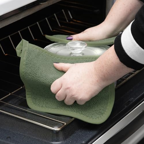 Terry Potholder & Hot Pad (4-Pack / Juniper)