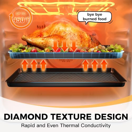 22 Piece Baking Pans Set Nonstick (Dark Gray / Luxury Nine-piece Set)