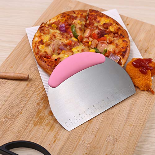 1 pcs Dough Pastry Scraper Chopper (Medium / Pink)