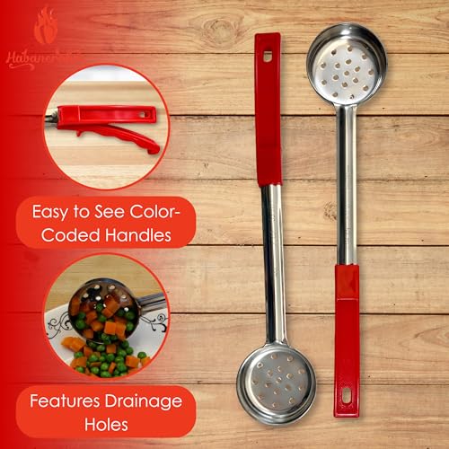 2 oz Slotted Stainless Steel Portion Control Ladle Spoodle (2 Ounce Slotted)