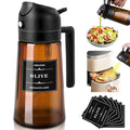 16oz 470ml Olive Oil Sprayer for Cooking (1PC Brown)