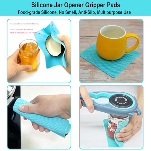 Jar Opener for Weak Hands (Blue and Grey)