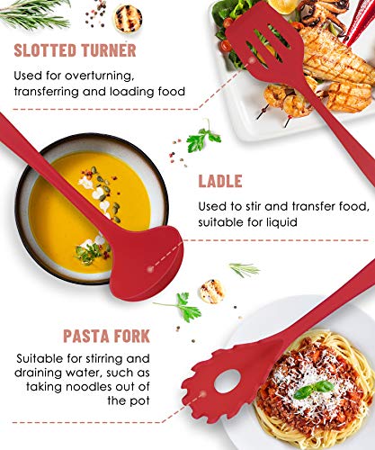 Red Kitchen Utensils Set (Red)