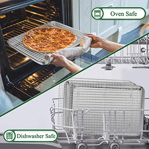 16 Inch Cookie Baking Sheet Pan with Wire Rack (16 Inch)