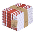 Kitchen Towels Cotton Dish Towels 20”x30” (20" x 30" (Set of 6) / 034 Rust / White)