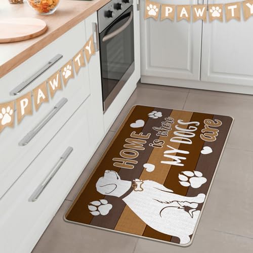 Home is Where My Dogs are Decorative Front Door Mat (1'5" x 2'5" (Rectangular) / Dog)