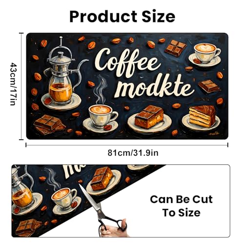 Coffee Mat 17"x32" (Coffee 2 / 1'5" x 2'8" (Rectangular))