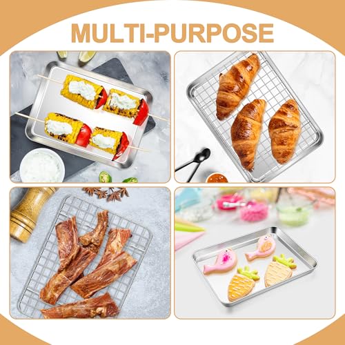 Baking Sheet with Wire Rack Set (9.3"x7.3")