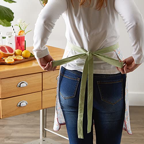 Women's Spring & Summer Apron Collection Adjustable (Blue Blossom)