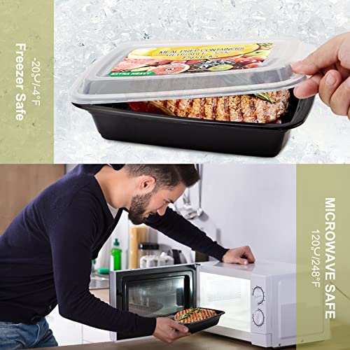 15 Pack Meal Prep Containers 32oz (32oz-15pack)
