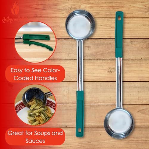 4 oz Solid Stainless Steel Portion Control Ladle Spoodle (4 Ounce Solid)