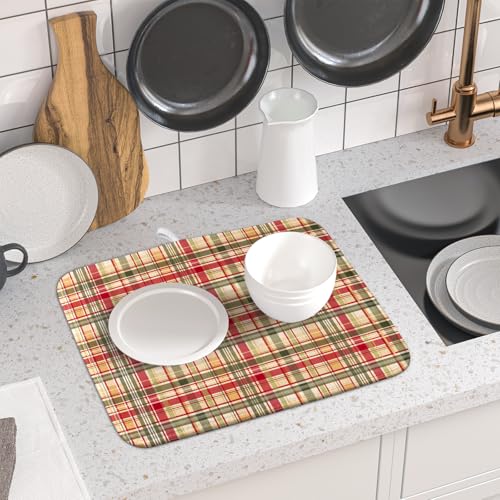 Autumn Decorative Dish Drying Mat (18" x 16")