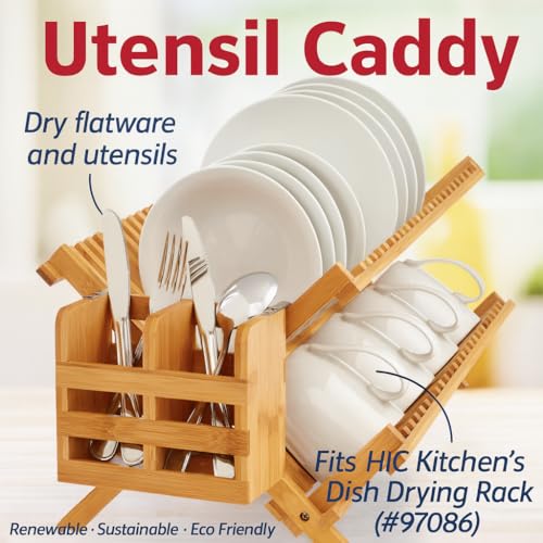Bamboo Dish Rack Caddy (Drying Rack Caddy)
