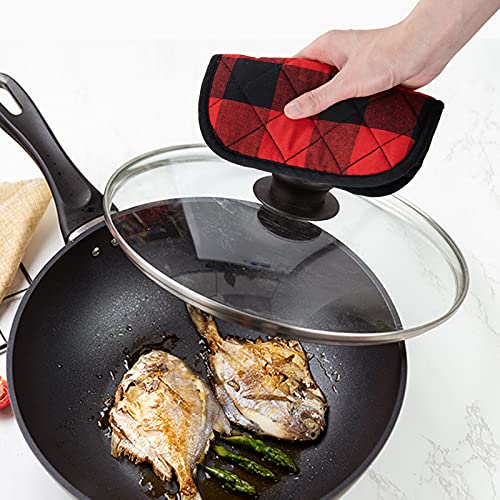 4 Pack Pot Holders for Kitchen Clearance (Black&red / 4 pack)