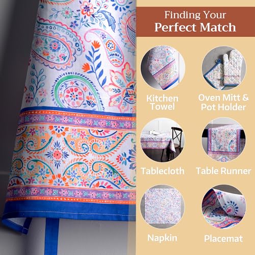 Aprons for women with Pocket 100% Cotton Pack of 1 (128 - Indian Floral)