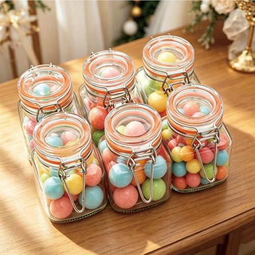 4oz Glass Spice Jars with Lids (4oz-15pack)