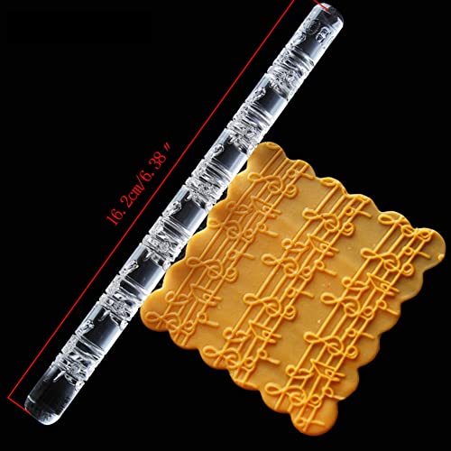 Musical Note Embossed Acrylic Rolling Pin (51019 notes)