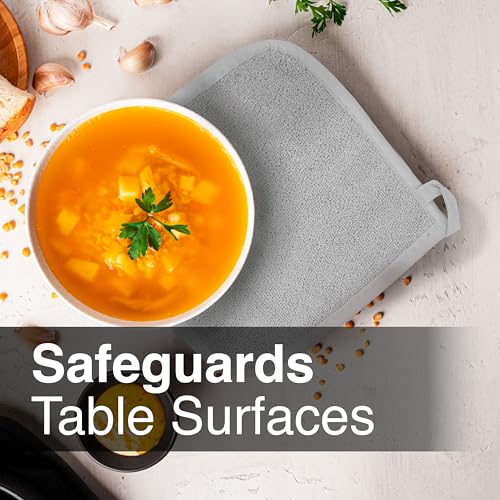 Terry Potholder & Hot Pad (2-Pack / Titanium Grey)