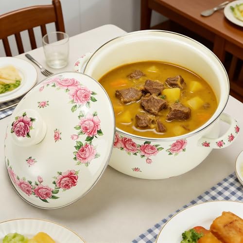 Enamel Stockpot with Lid
