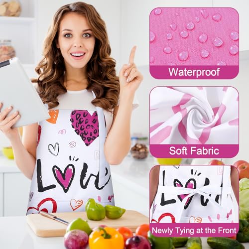 2 Pcs Parent Child Aprons (Love)